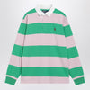 Polo Ralph Lauren Pink/emerald green striped polo