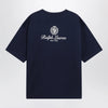 Polo Ralph Lauren Navy Blue Relaxed-Fit T-Shirt With Logo Prints