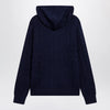 Polo Ralph Lauren Navy blue cotton cable-knit zip-up cardigan