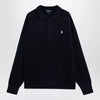 Polo Ralph Lauren Navy blue polo sweater with flag motif