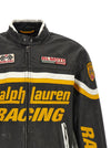 Polo Ralph Lauren Leather Biker Jacket With Patch