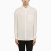 Saint Laurent Cassandre striped silk shirt