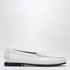 Sebago Danielle white leather loafers