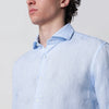 XACUS Light blue Tailor Fit linen shirt