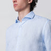XACUS Light blue Tailor Fit linen shirt