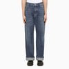 Alexander McQueen Loose blue cotton jeans