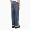 Alexander McQueen Loose blue cotton jeans