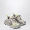 Balenciaga 3XL taupe/neon yellow sneakers in mesh and polyurethane