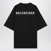 Black New Balenciaga Back Medium Fit T-shirt