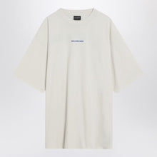  White New Balenciaga Back Medium Fit T-shirt