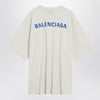 White New Balenciaga Back Medium Fit T-shirt