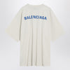 White New Balenciaga Back Medium Fit T-shirt