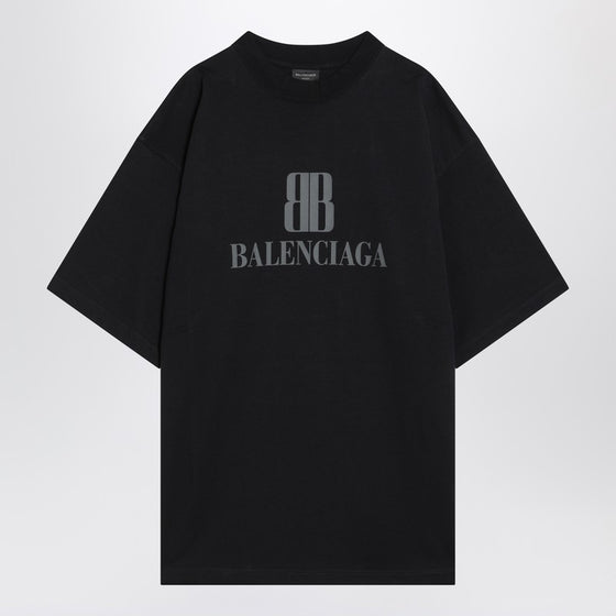 Balenciaga Faded black Nano BB Medium Fit T-shirt