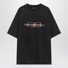 Balenciaga Faded black BB Icon Stencil Medium Fit T-shirt