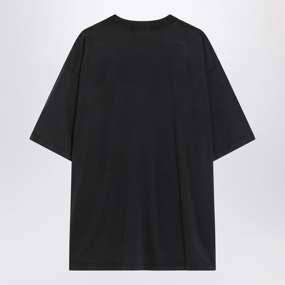 Balenciaga Faded black BB Icon Stencil Medium Fit T-shirt