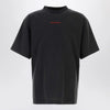 Balenciaga Light blue medium-fit T-shirt with logo