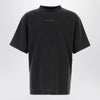 Balenciaga Light blue medium-fit T-shirt with logo