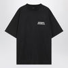 Balenciaga Black washed Masking Tape T-shirt with medium fit
