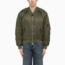  Alexander McQueen Convertible khaki nylon bomber jacket