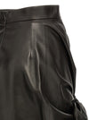 Alexander McQueen Maxi Bow Leather Skirt