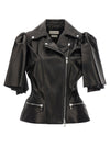 Alexander McQueen Bow Knot Biker Vest