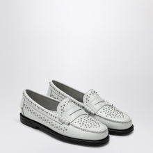 Sebago Classic Dan loafer white with studs