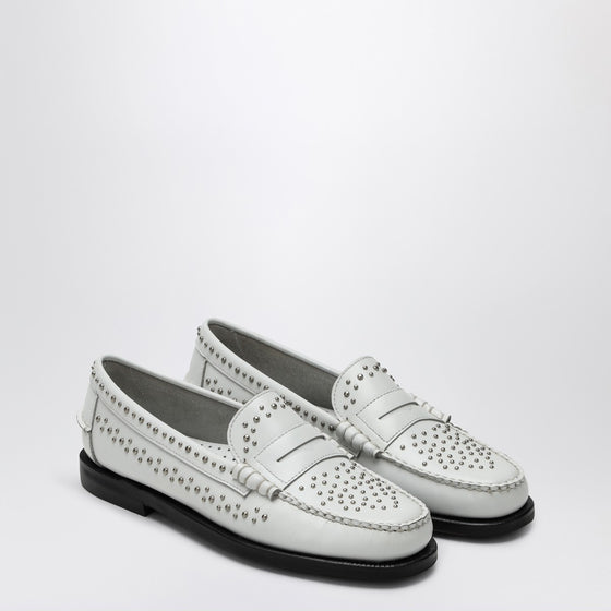 Sebago Classic Dan loafer white with studs