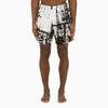Alexander McQueen Abstract print swim shorts with logo