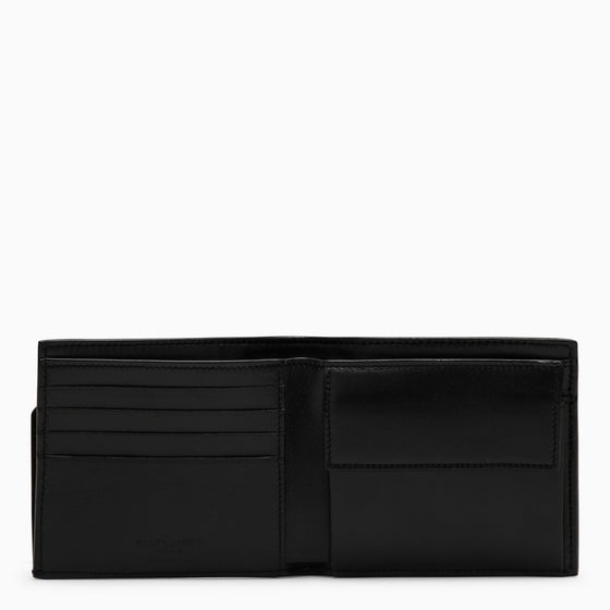 Saint Laurent Black grained leather East/West wallet with coin purse