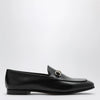 GUCCI Black leather Jordaan loafer