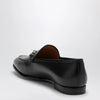 GUCCI Black leather Jordaan loafer