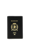 Balenciaga Logo Leather Passport Holder