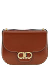 Ferragamo Double Gancini Closure Shoulder Bag