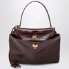 Balenciaga Cocco-print burgundy calfskin medium Rodeo bag