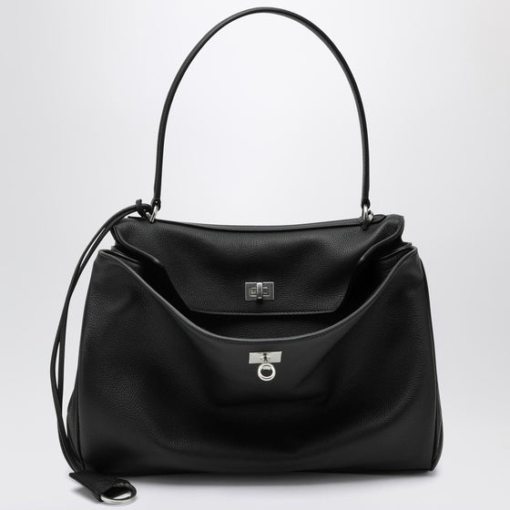 Balenciaga Medium black Rodeo bag in hammered calfskin