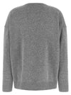 Co Grey Cashmere V-neck Sweater