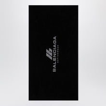  Balenciaga Black cotton Activewear gym towel