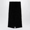 Balenciaga Black tweed midi skirt