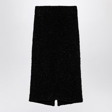  Balenciaga Black tweed midi skirt