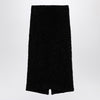 Balenciaga Black tweed midi skirt