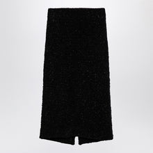  Balenciaga Black tweed midi skirt