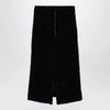 Balenciaga Black tweed midi skirt