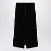 Balenciaga Black tweed midi skirt