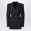 Balenciaga Grey double-breasted cashmere jacket