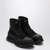 Alexander McQueen Black canvas Tread Slick boots