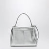 Balenciaga Mini Rodeo bag in shiny silver leather with python print