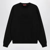 GUCCI Black brushed cotton jersey sweatshirt