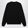 GUCCI Black brushed cotton jersey sweatshirt