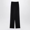 Saint Laurent Black wool wide trousers
