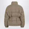 GUCCI Belted jacket in beige GG fabric